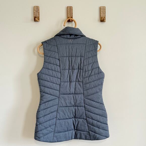Calia Gray High Collar Quilted Vest - Small - Picture 4 of 7